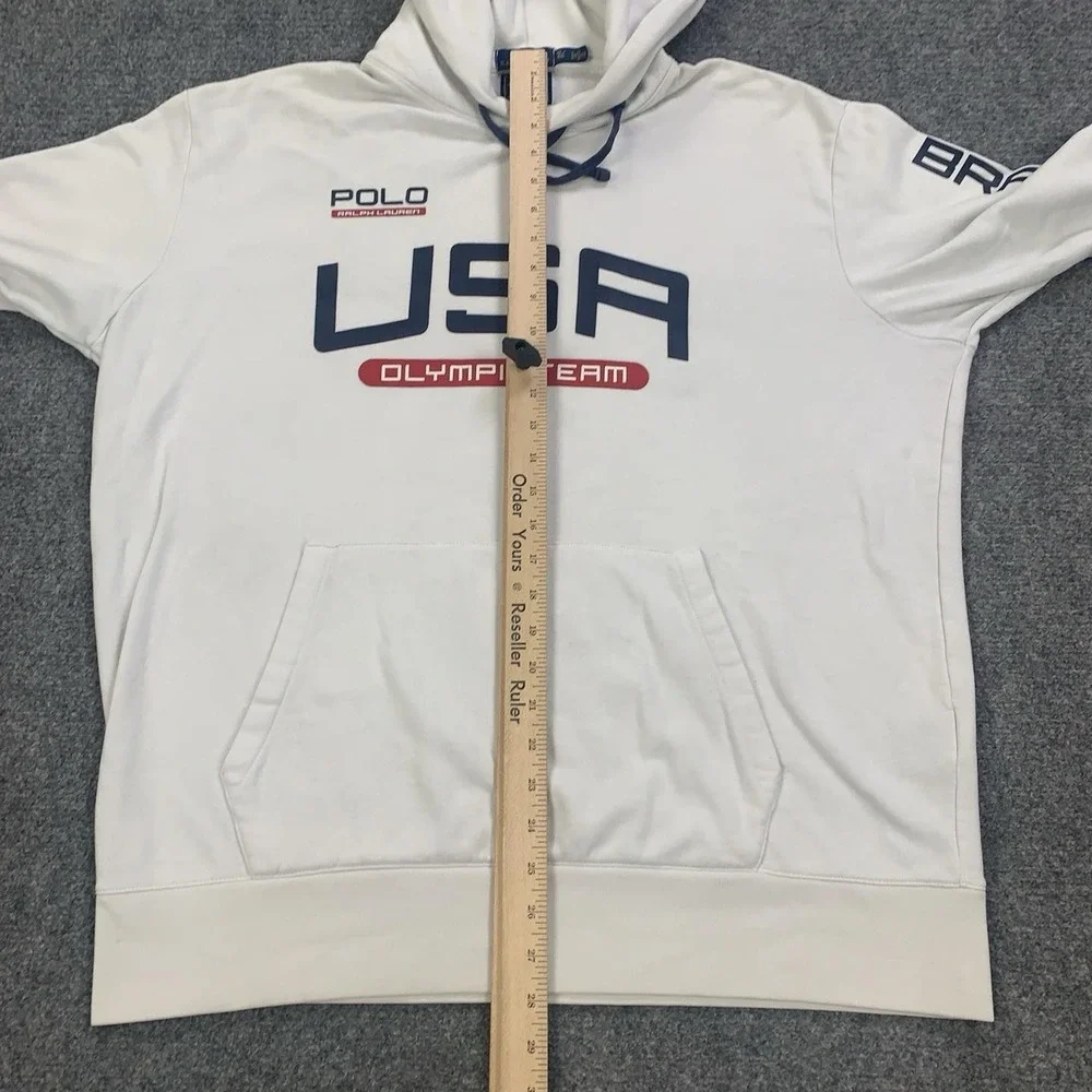 Polo Ralph Lauren USA Olympic Team Sweatshirt Mens XL White Olympics Rio 2016